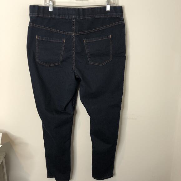 Lane Bryant Women's Dark Wash Pull-On Jeans Stretchy Jeggings Size 18 - Picture 7 of 7